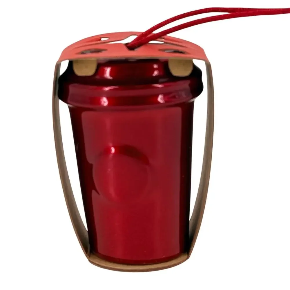 Starbucks 2014 Red Cup Ornament Mini Coffee Tumbler Christmas